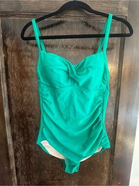 Merona Green One-Piece Swimsuit